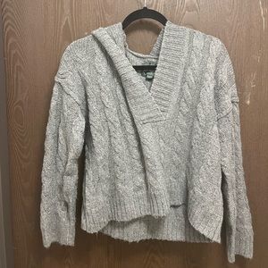 american eagle gray sweater with hood | size XS | worn once